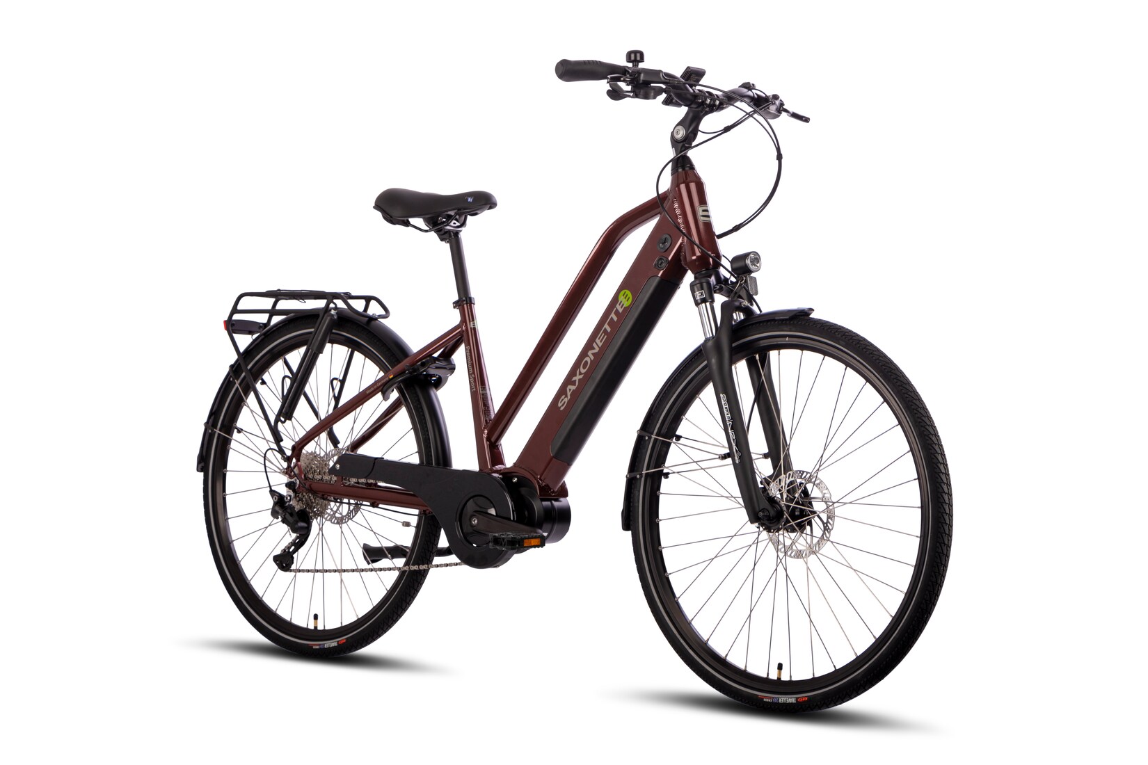 SAXONETTE Premium Sport E-Trekkingbike UNISEX 10 Gang Federgabel, Mittelmotor