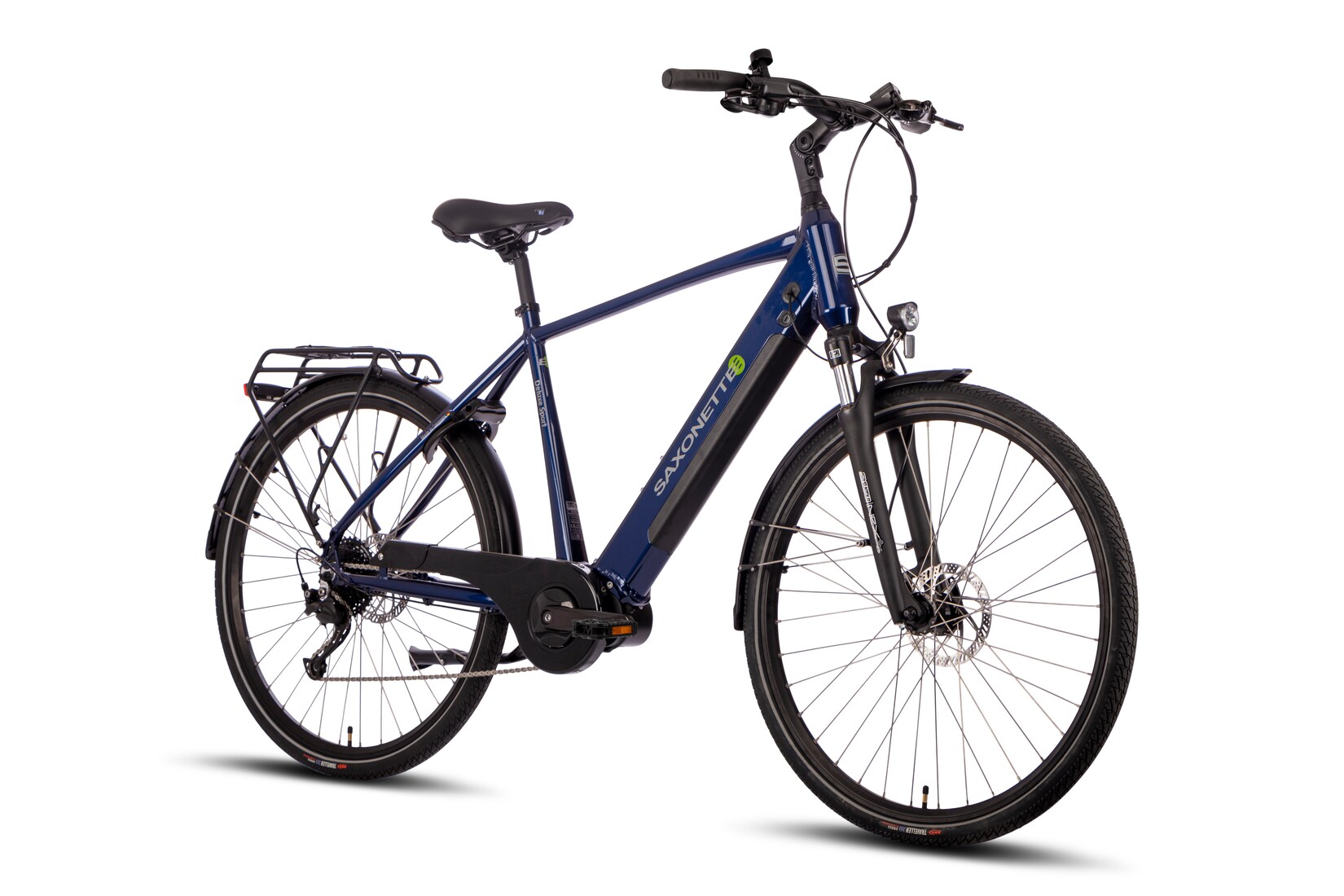 SAXONETTE Deluxe Sport Man 9 Gang Trekking E-Bike Scheibenbremsen