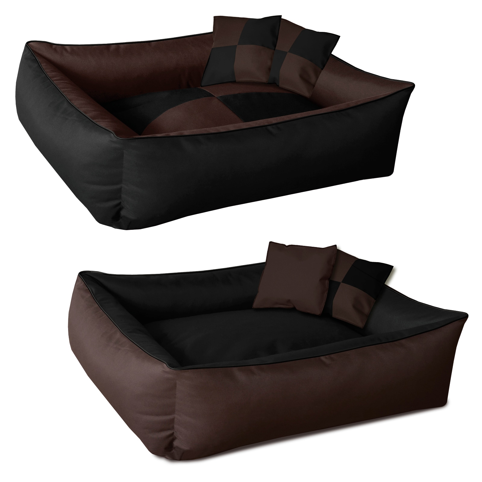 BedDog 2in1 Hundebett waschbar Hundekissen mit Rand Hundesofa - Bild 1