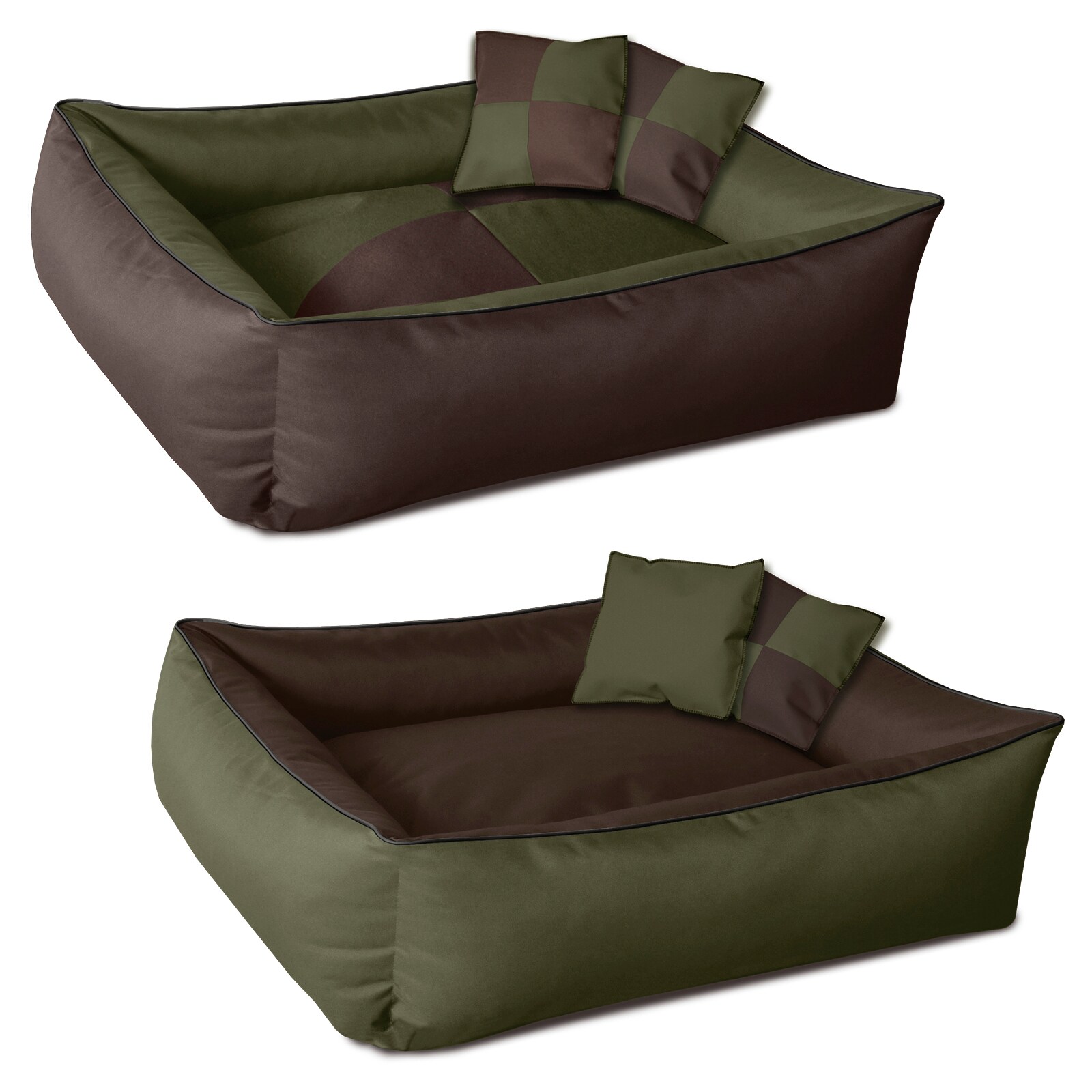 BedDog 2in1 Hundebett waschbar Hundekissen mit Rand Hundesofa - Bild 1