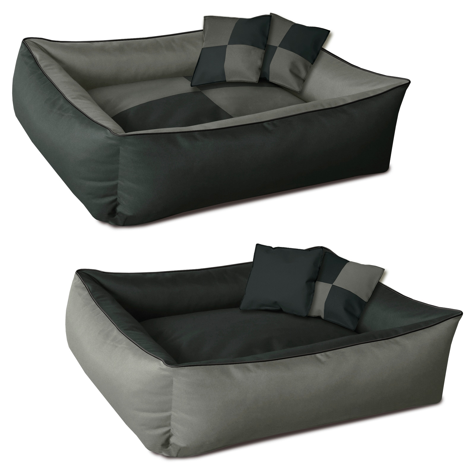 BedDog 2in1 Hundebett waschbar Hundekissen mit Rand Hundesofa - Bild 1