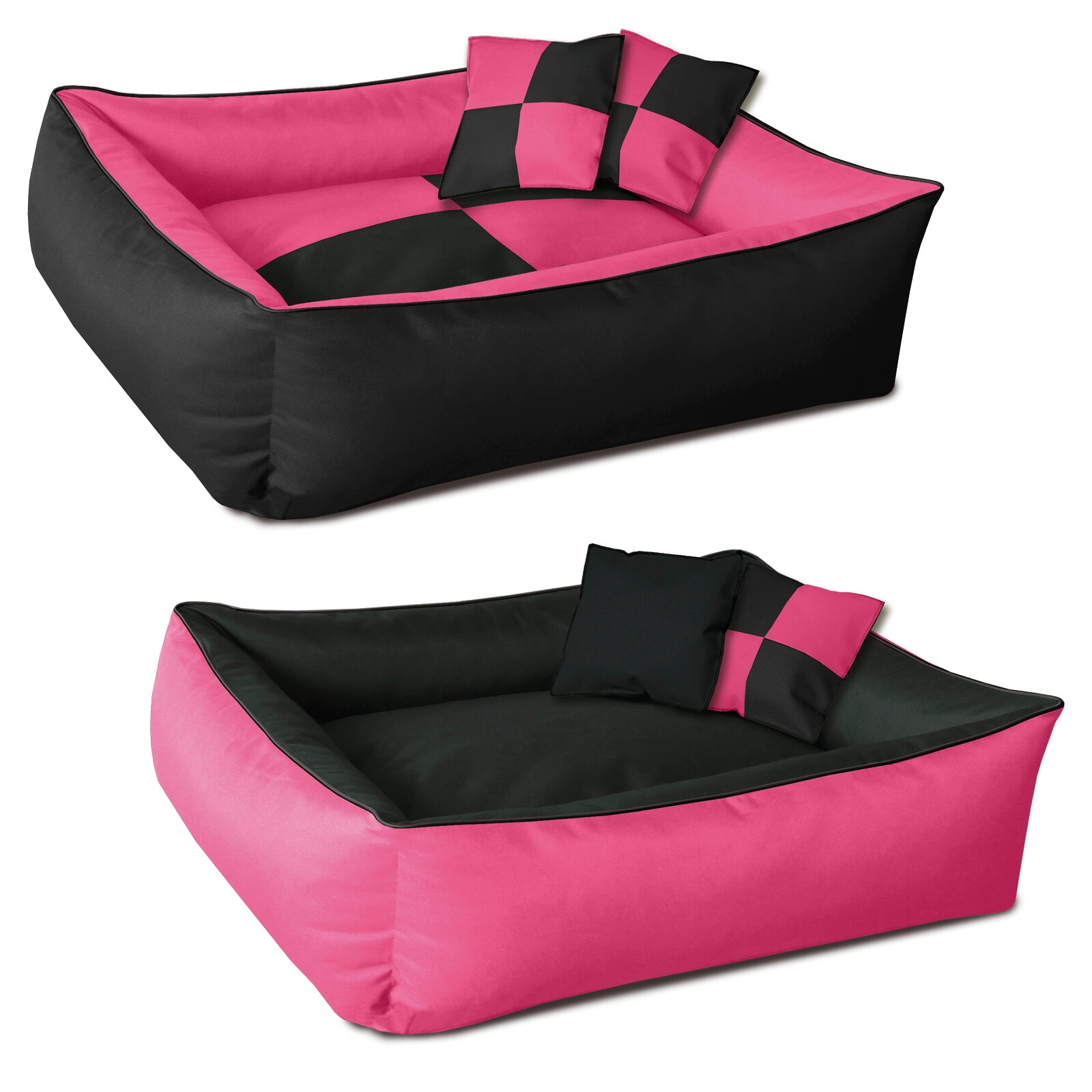 BedDog 2in1 Hundebett waschbar Hundekissen mit Rand Hundesofa