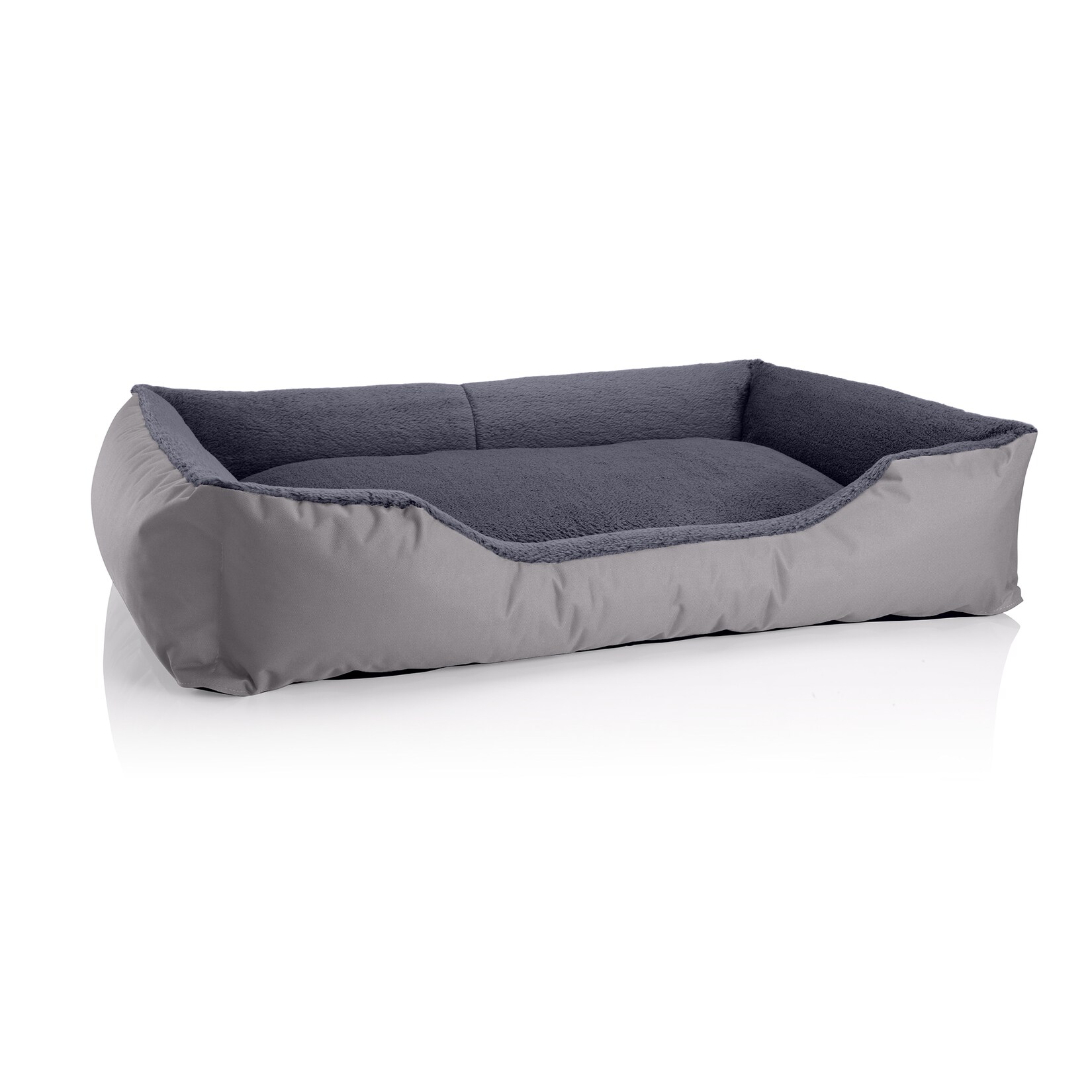 BedDog Hundebett TEDDY Hundesofa waschbares Hundebett mit Rand Hundekissen