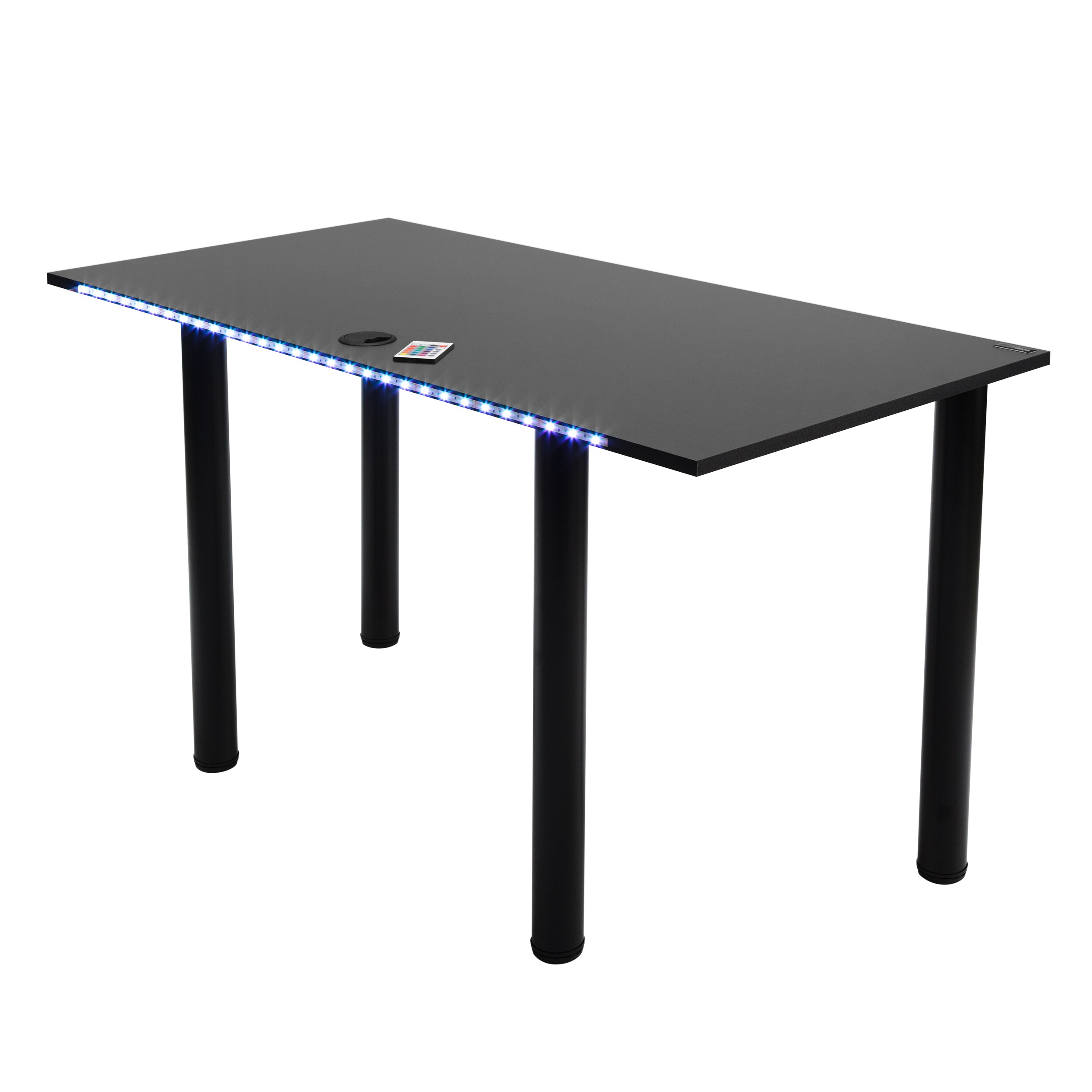 M&Ouml;BELSYSTEM Tisch mit LED-Beleuchtung, Kabelmanagementsystem/Kabeldurchg&auml;nge - Bild 1