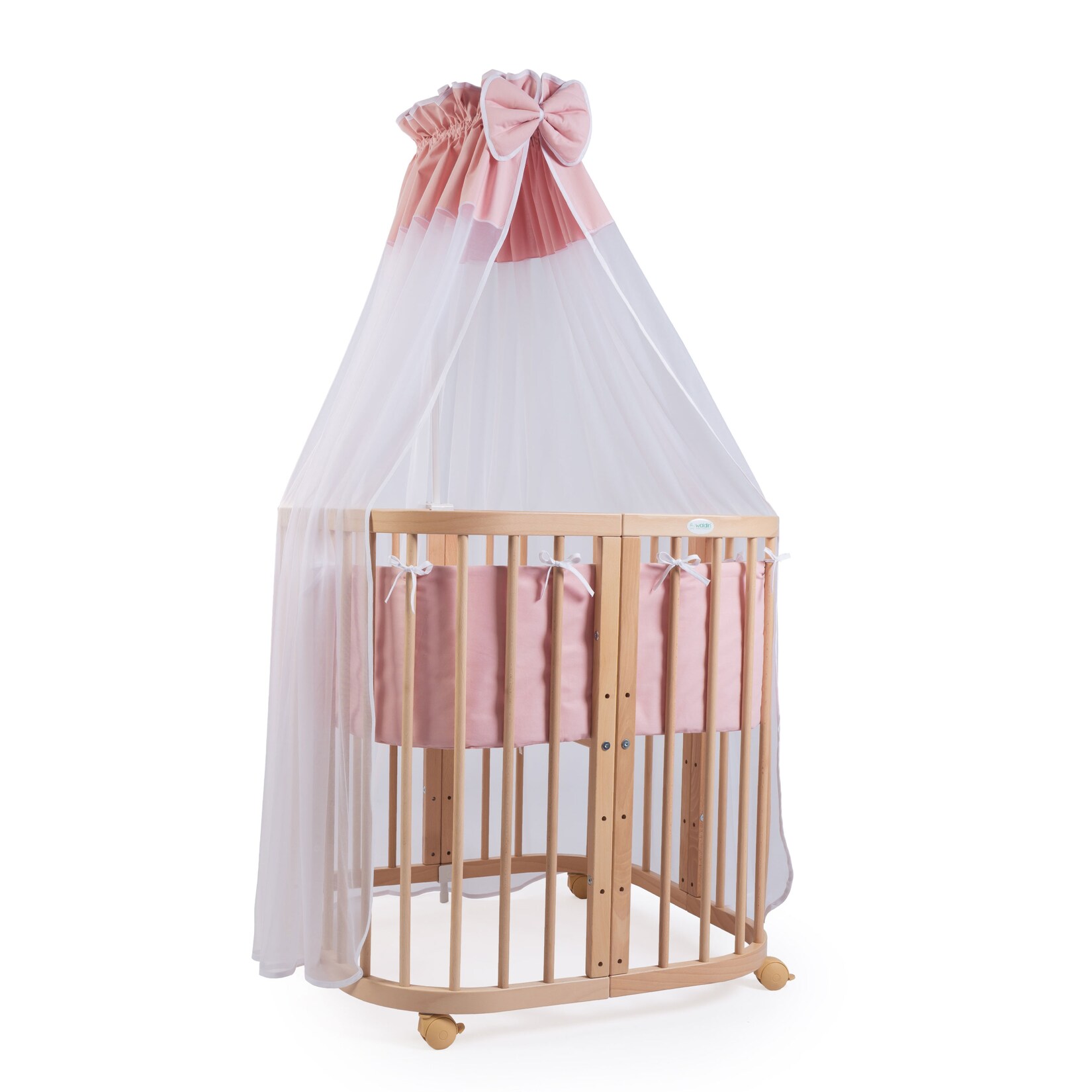 Waldin Babybett Kinderbett 7in1 mit Matratze, mitwachsendes Kinder-Bett