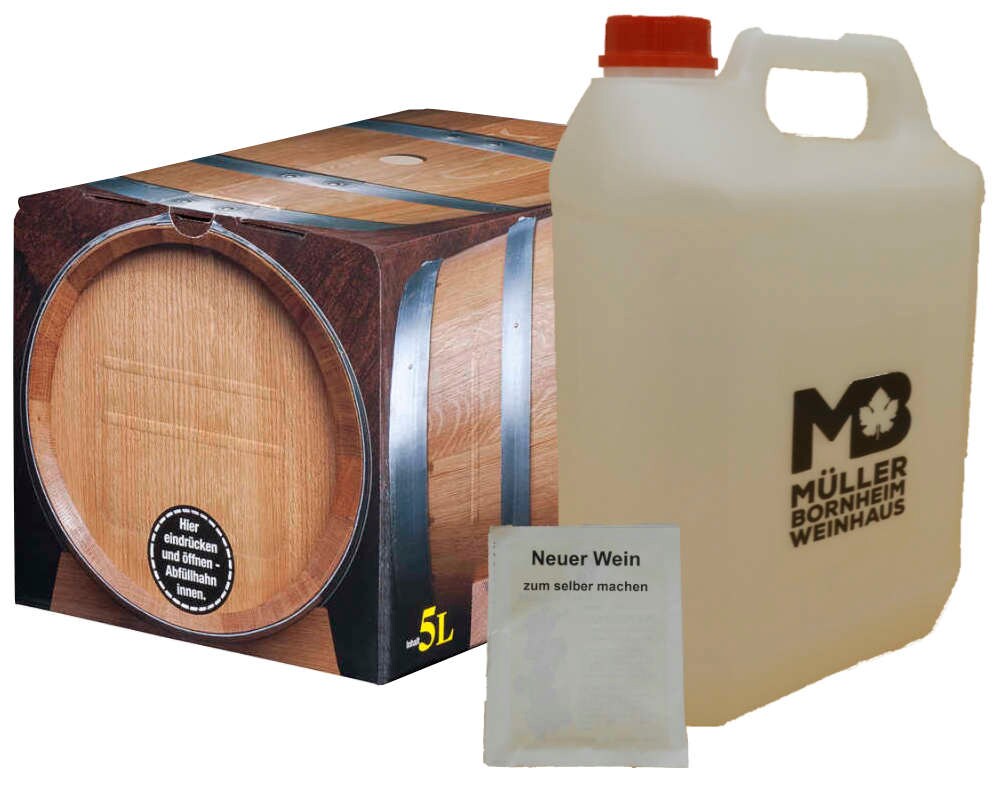 Weinhaus Müller Bornheim Pfalz Weißwein 7 % vol. 5 Liter Bag in Box