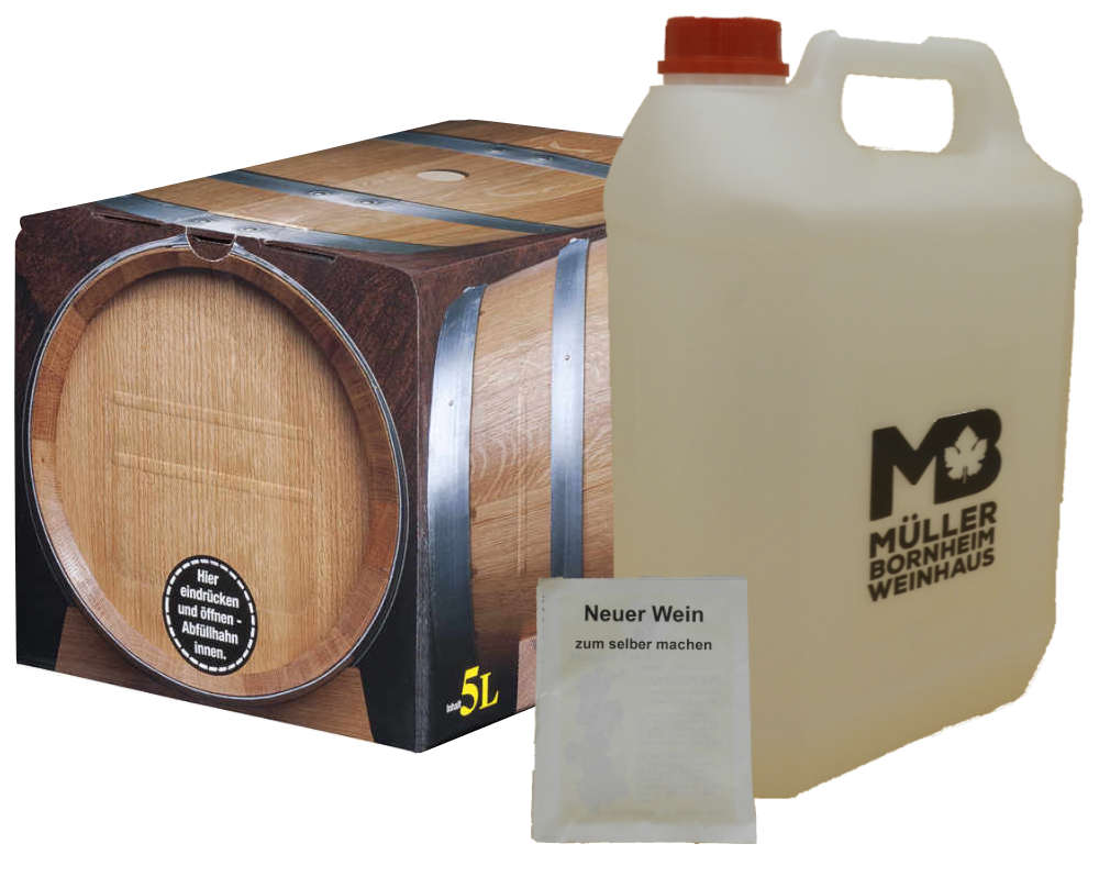 Weinhaus M&uuml;ller Bornheim Pfalz roter Federweiser 7 % vol. 5 Liter Bag in Box - Bild 1