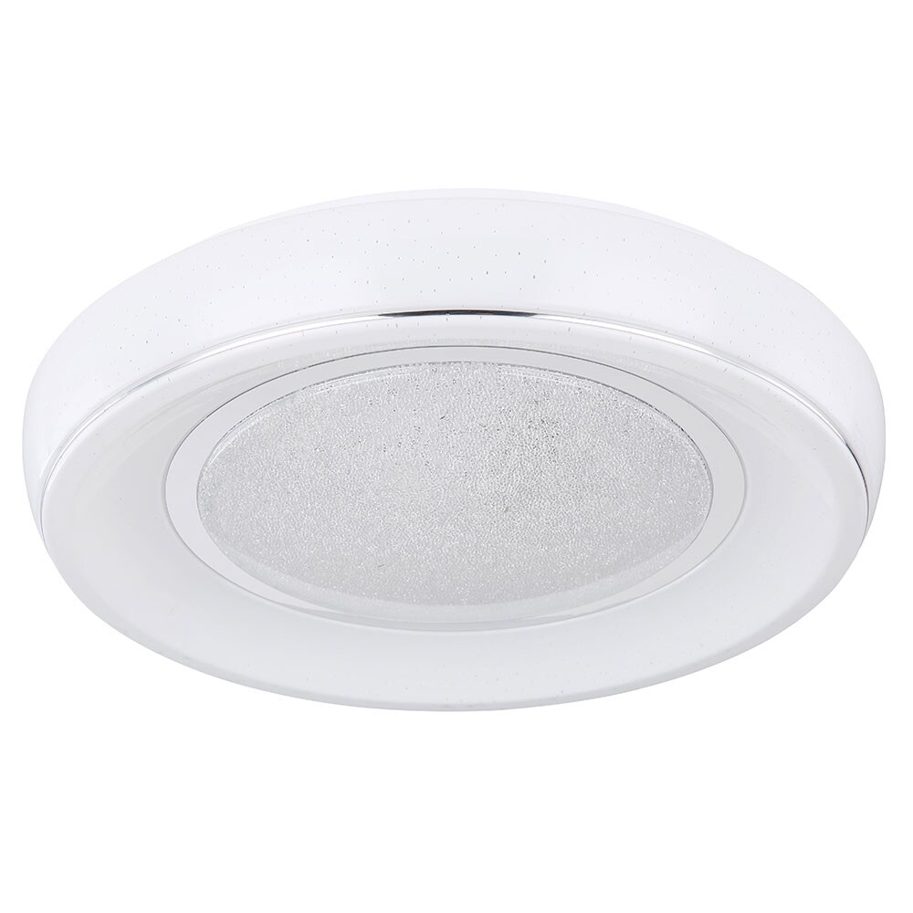 LED Deckenleuchte, Kristalle, Chrom,  Fernbedienung - Bild 1