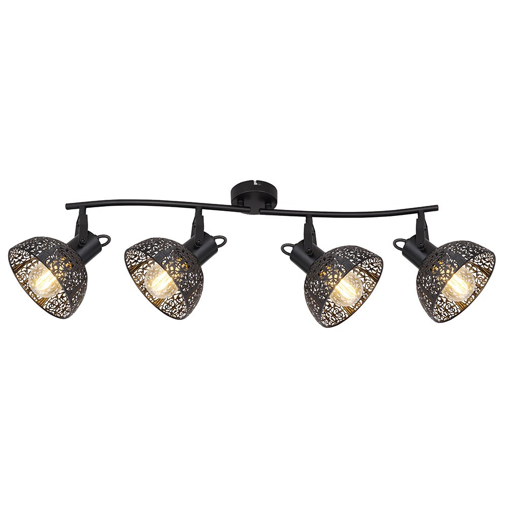 Deckenstrahler, schwarz, Spots verstellbar, L 87 cm PANTALLA - Bild 1