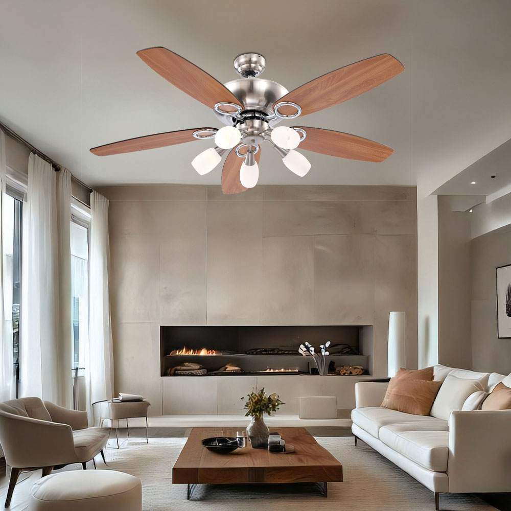 K&uuml;chenventilator, Zugschalter, Holz, Glas, 130 cm - Bild 1