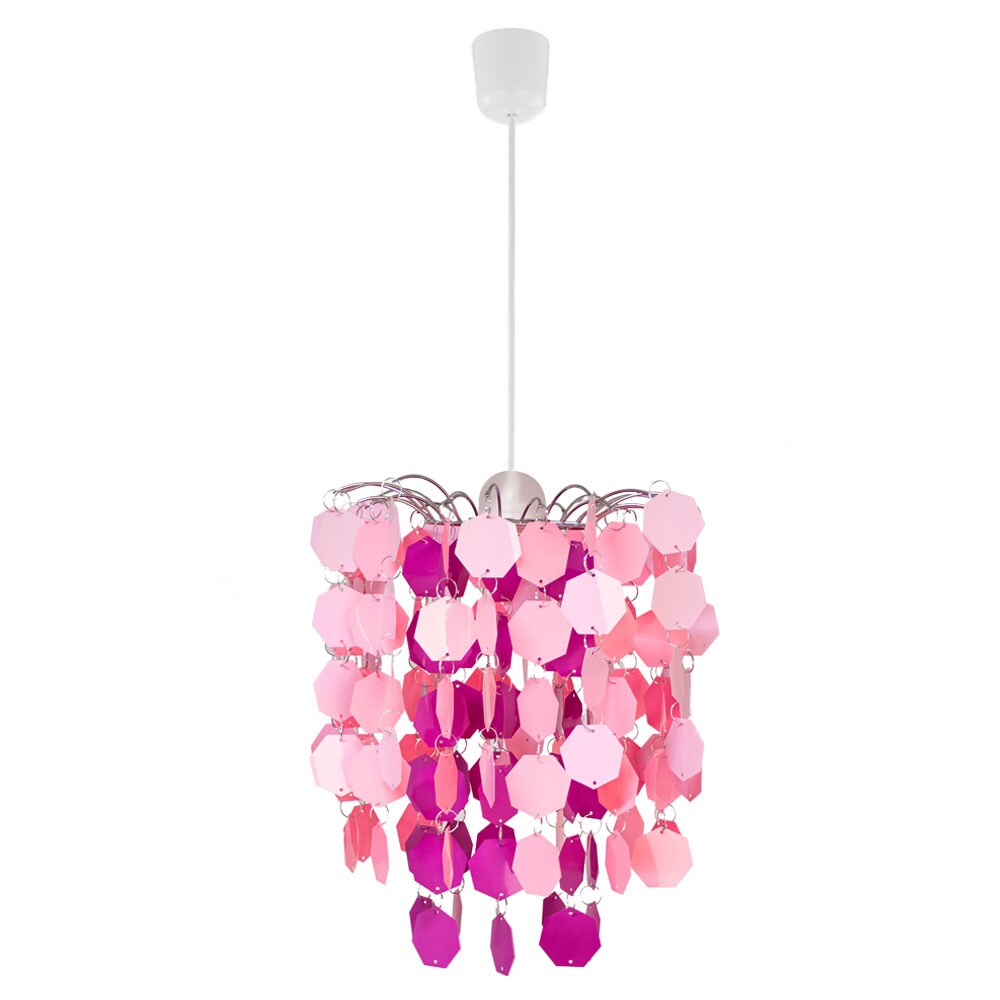 LED H&auml;ngeleuchte, rosa-pink, 32 cm - Bild 1