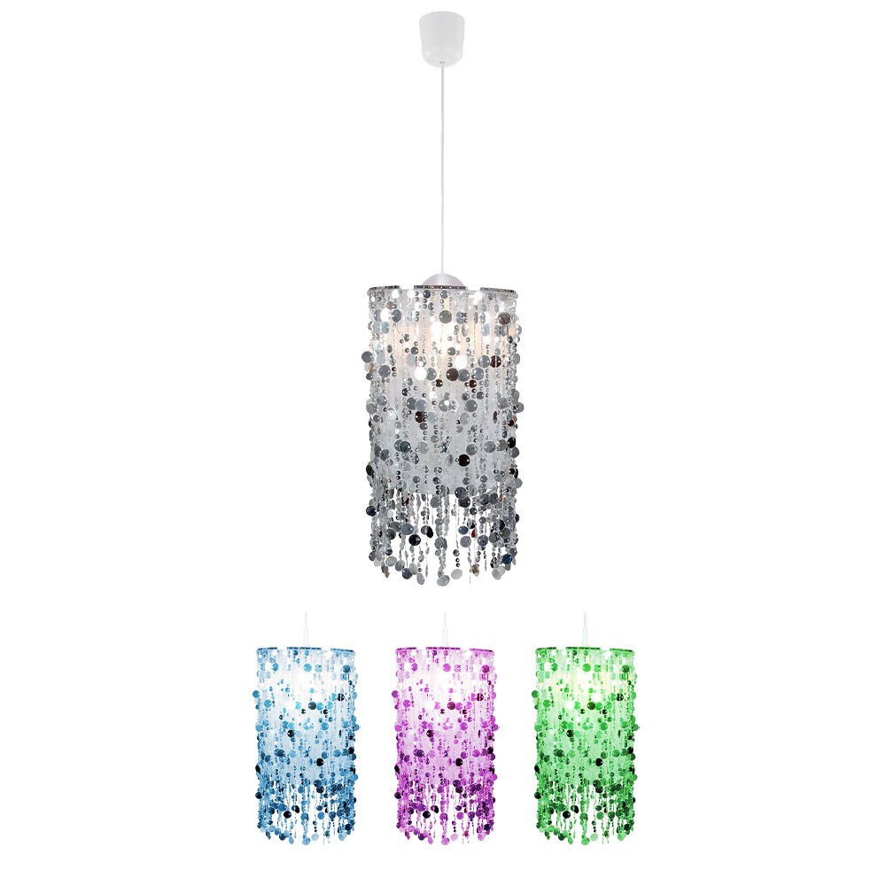 RGB LED H&auml;ngeleuchte, silber 27 cm - Bild 1