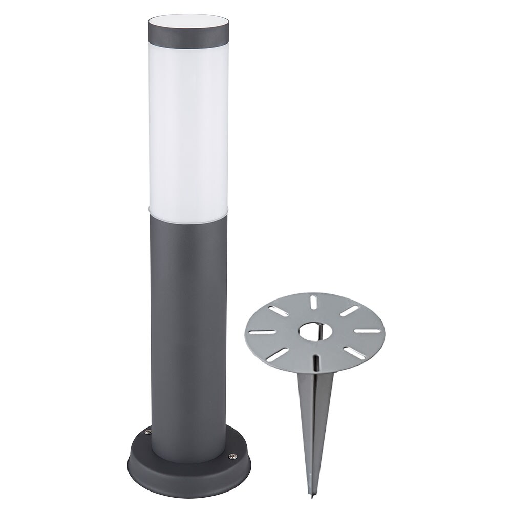 LED Sockelleuchte, Edelstahl anthrazit, H&ouml;he 45 cm - Bild 1