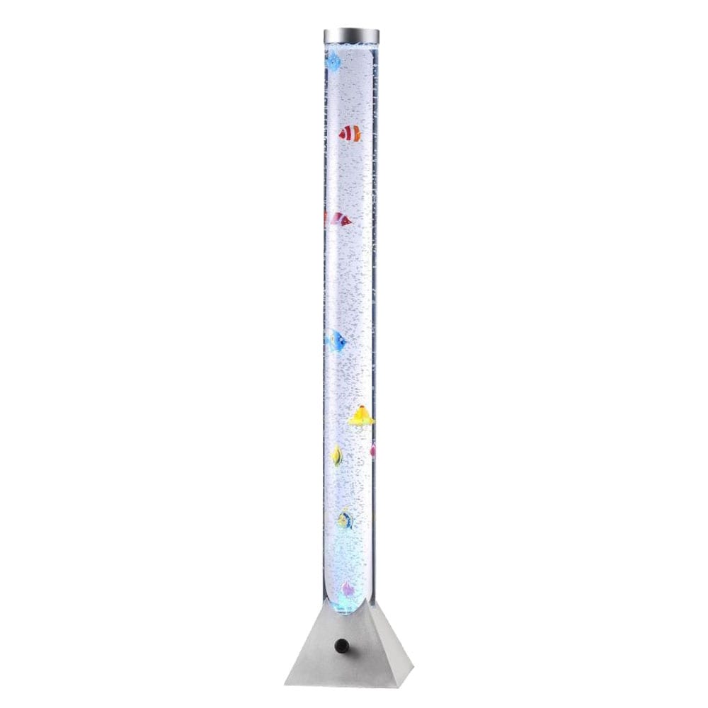 LED Deko Stehlampe, Wassers&auml;ule, Deko-Fische, H&ouml;he 120 cm - Bild 1