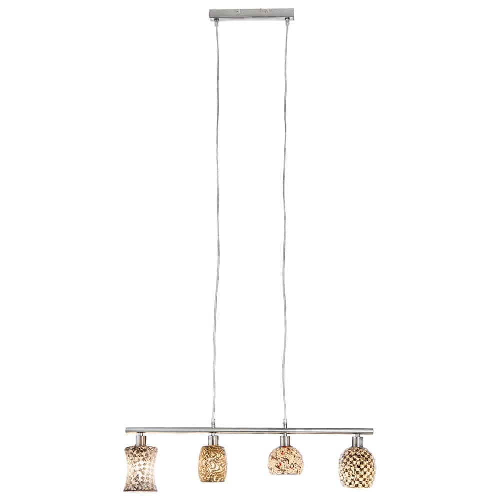 H&auml;ngeleuchte, Glas, Mosaik-Design, L 75 cm - Bild 1