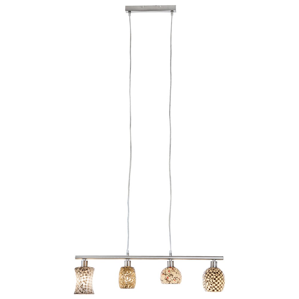 Hängeleuchte, Glas, Mosaik-Design, L 75 cm | 04048194066507