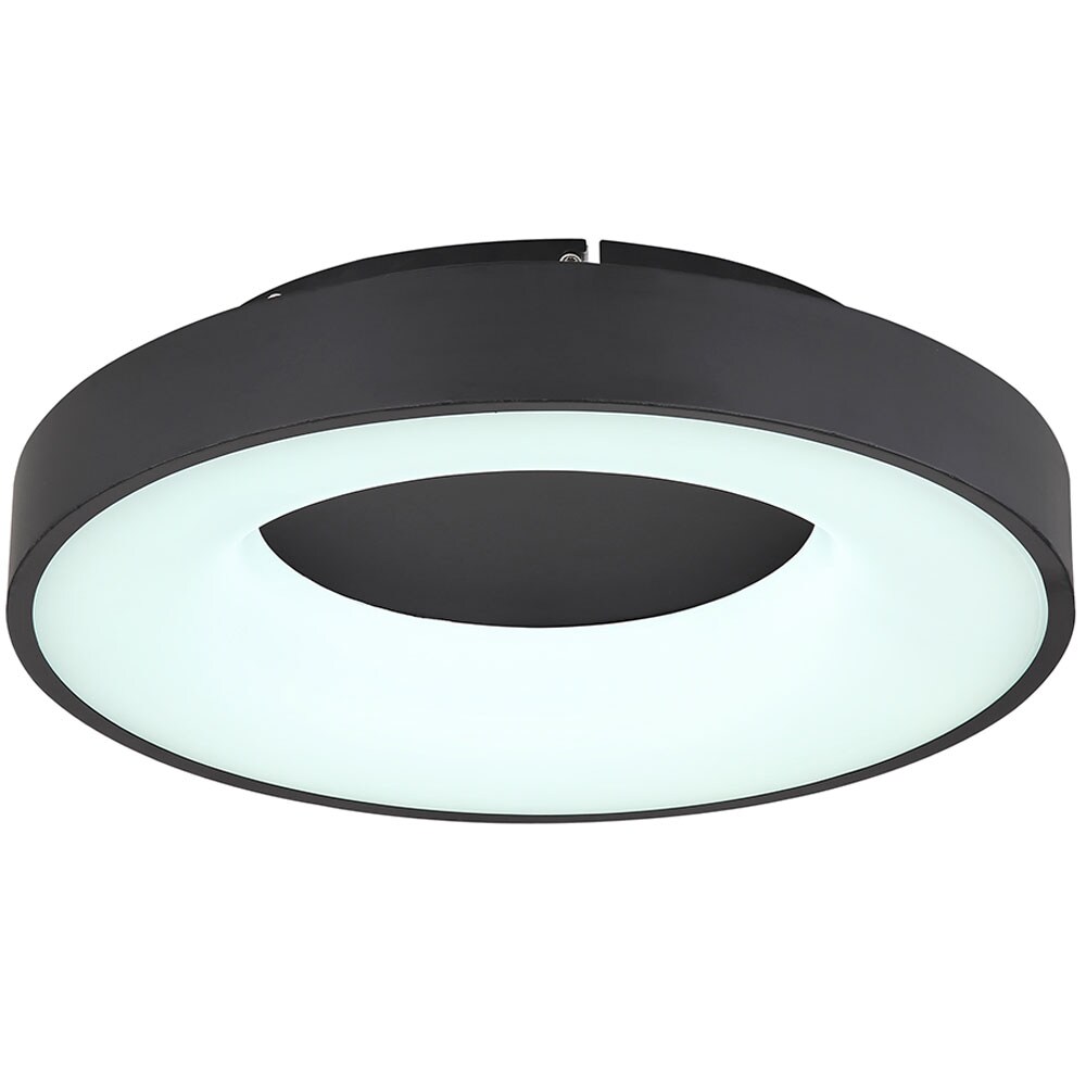 LED Deckenleuchte, Metall, dimmbar, Fernbedienung, D 60 cm - Bild 1