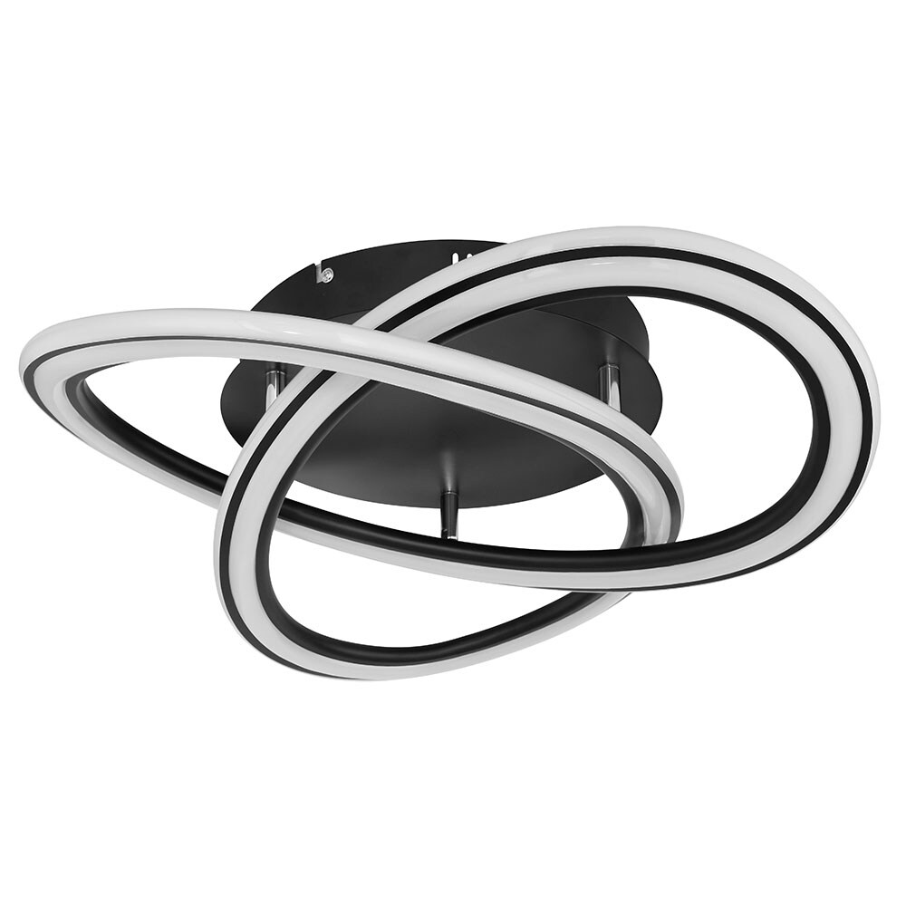 LED Deckenleuchte, schwarz matt, dimmbar 52 cm - Bild 1