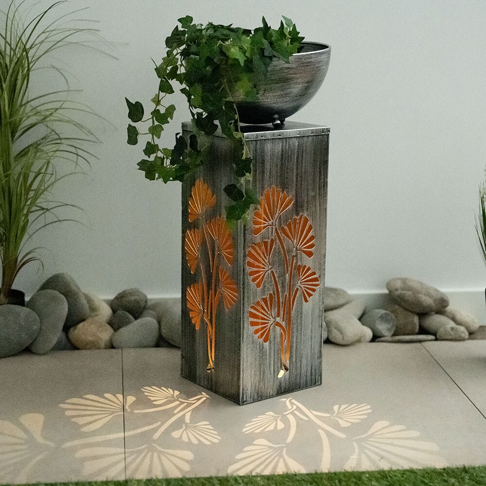 LED Solarleuchte, abnehmbare Pflanzenschale, Höhe 59 cm | 09007371547838