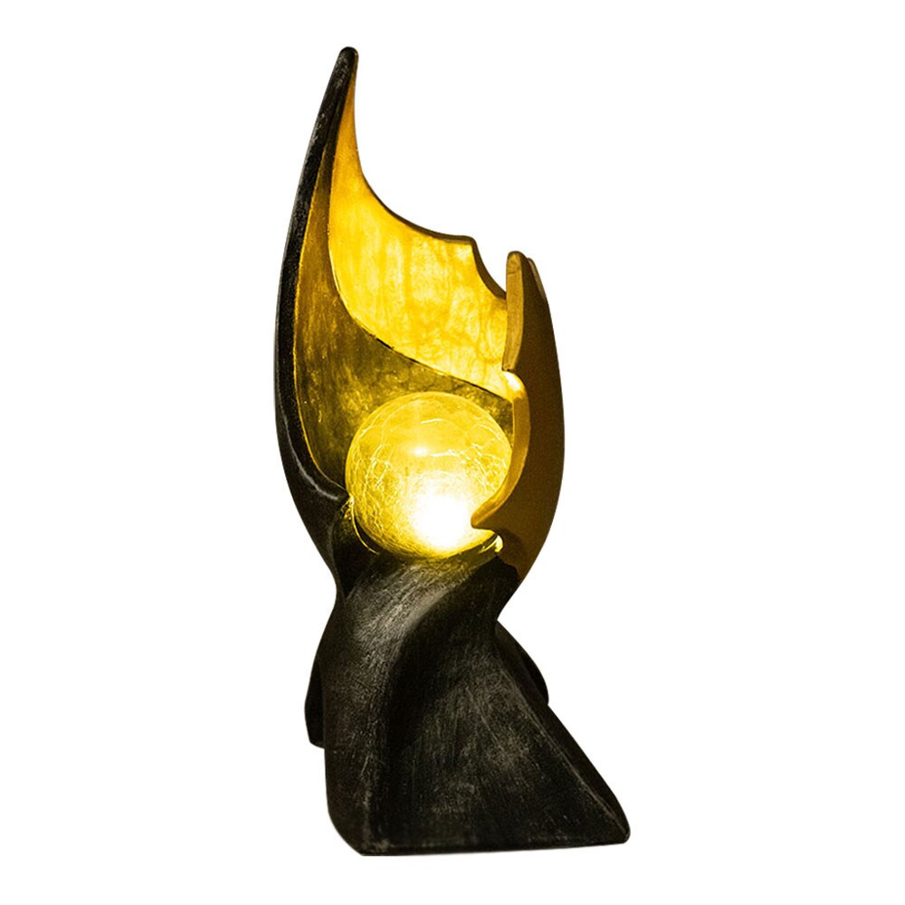 LED Solarleuchte, Flammen-Optik, Feuer-Effekt, Glas, H 36 cm | 09007371415267
