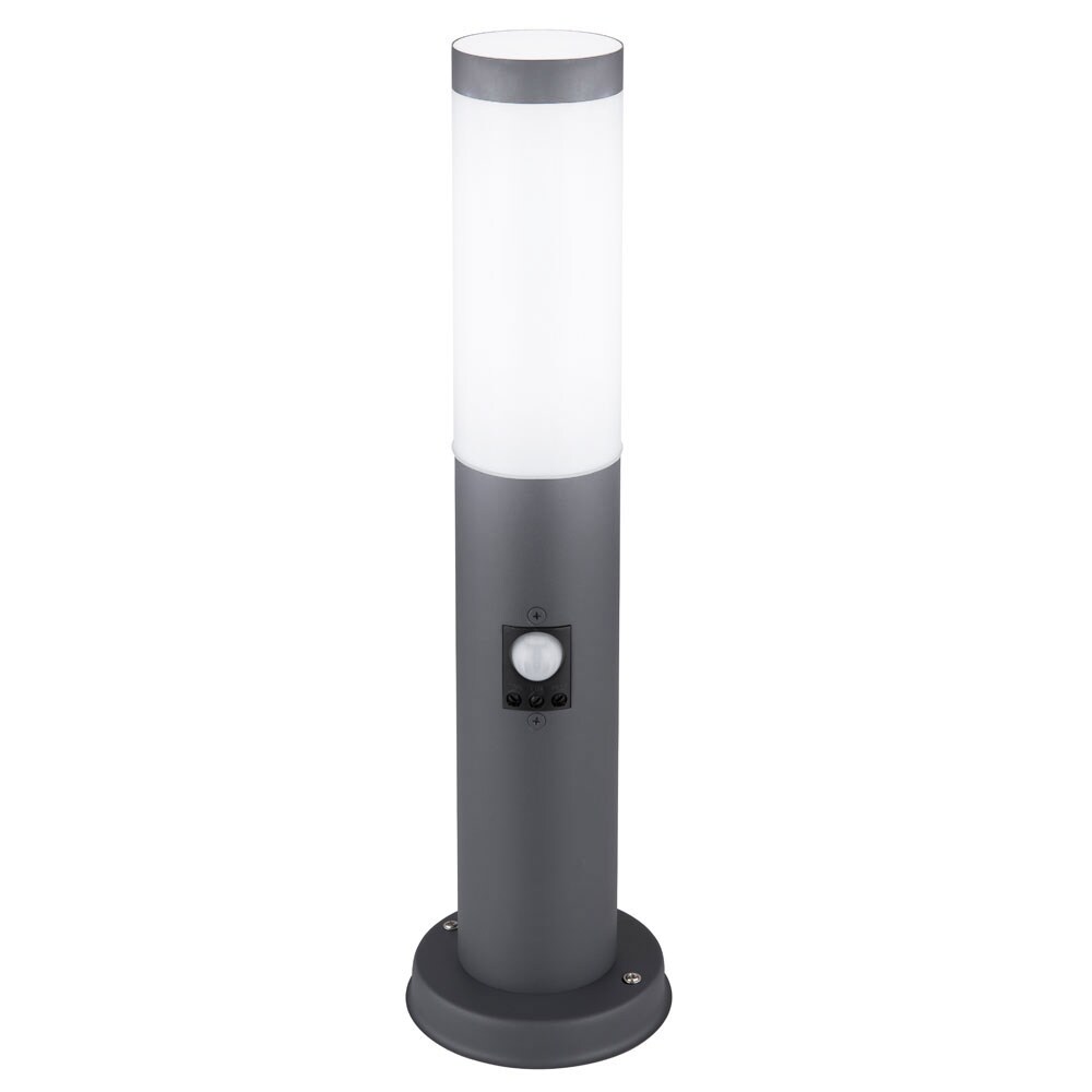 LED Sockelleuchte, Edelstahl, anthrazit, Sensor, H 45 cm - Bild 1