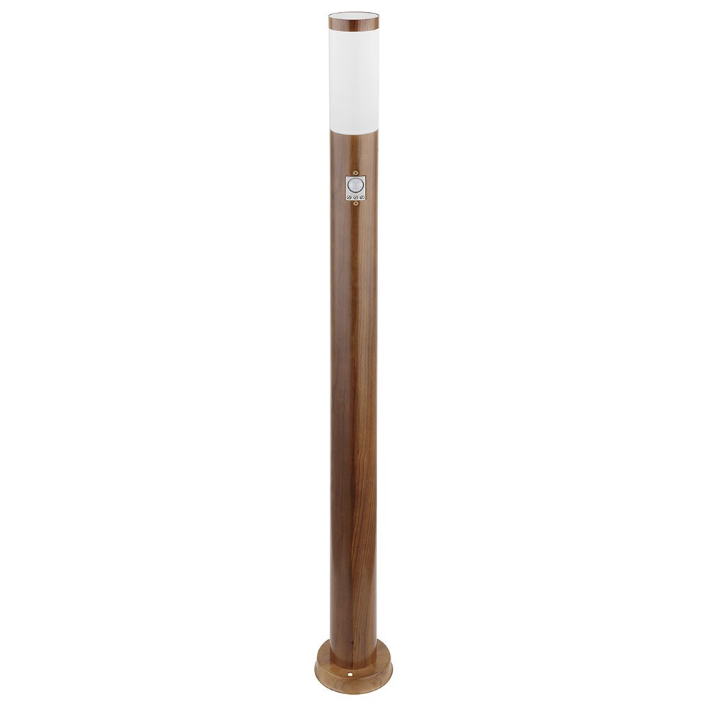 Stehleuchte, Bewegungsmelder, IP44, Holzoptik, H 110cm | 09007371429127
