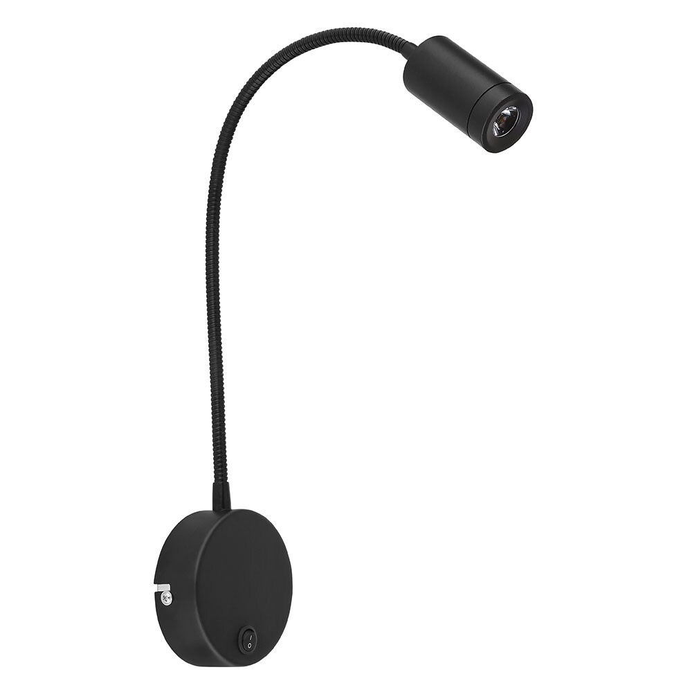 LED Wandleuchte, schwarz, flexibel, Schalter, H 50 cm | 09007371548040
