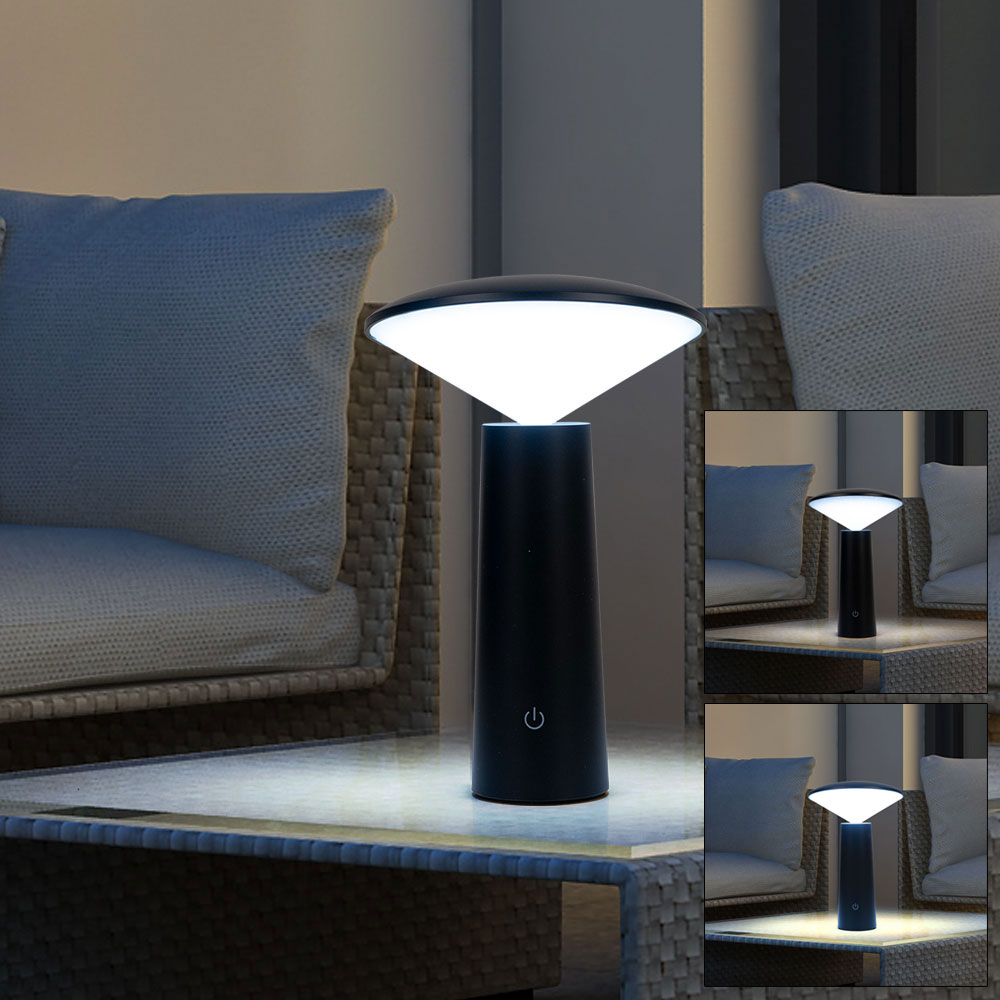 LED Tischleuchte, schwenkbar, CCT Schaltung, dimmbar H 21 cm - Bild 1