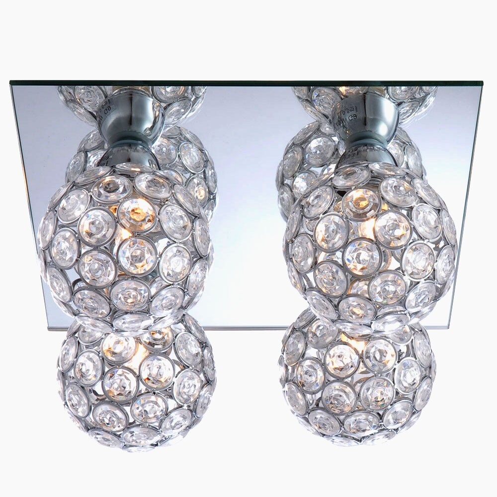 Deckenleuchte, vier Acrylglas-Kugeln, L 23 cm - Bild 1