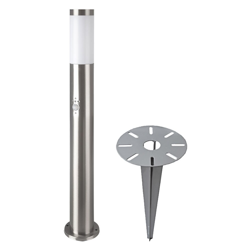 LED Stehleuchte, Bewegungsmelder, silber, H 80 cm - Bild 1