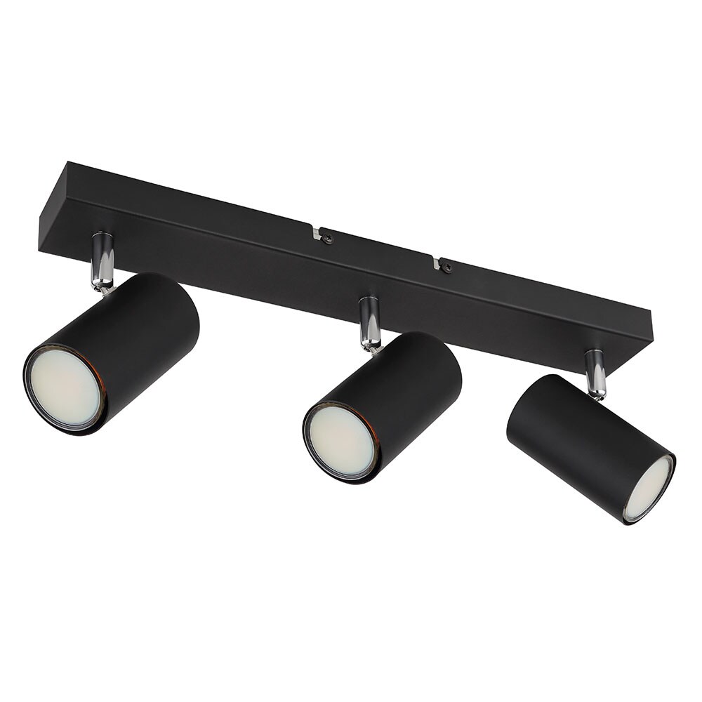 Deckenlampe, schwarz, Spot verstellbar, L 41 cm