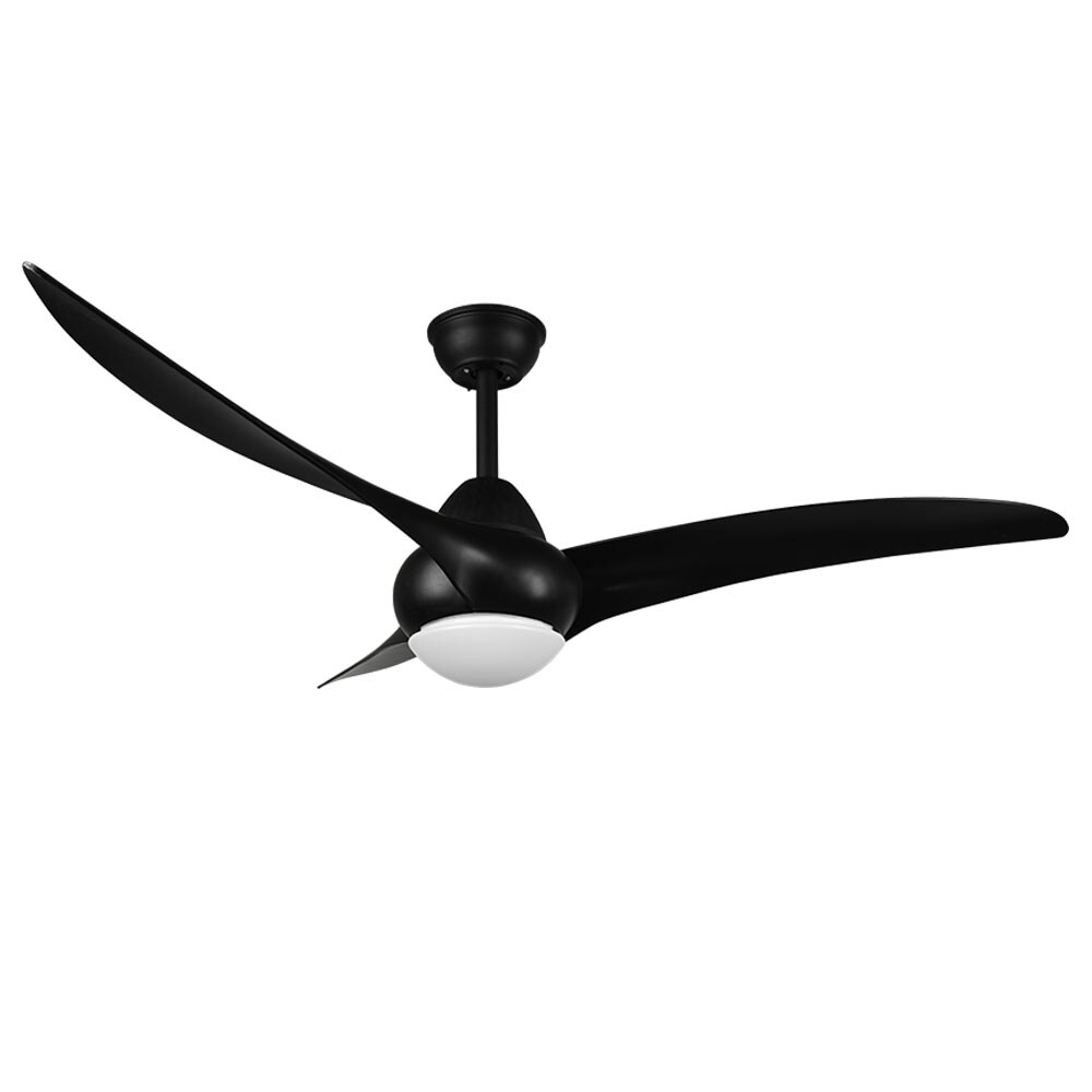 LED Deckenventilator, Fernbedienung, CCT, schwarz, D 115 cm | 04017807529616