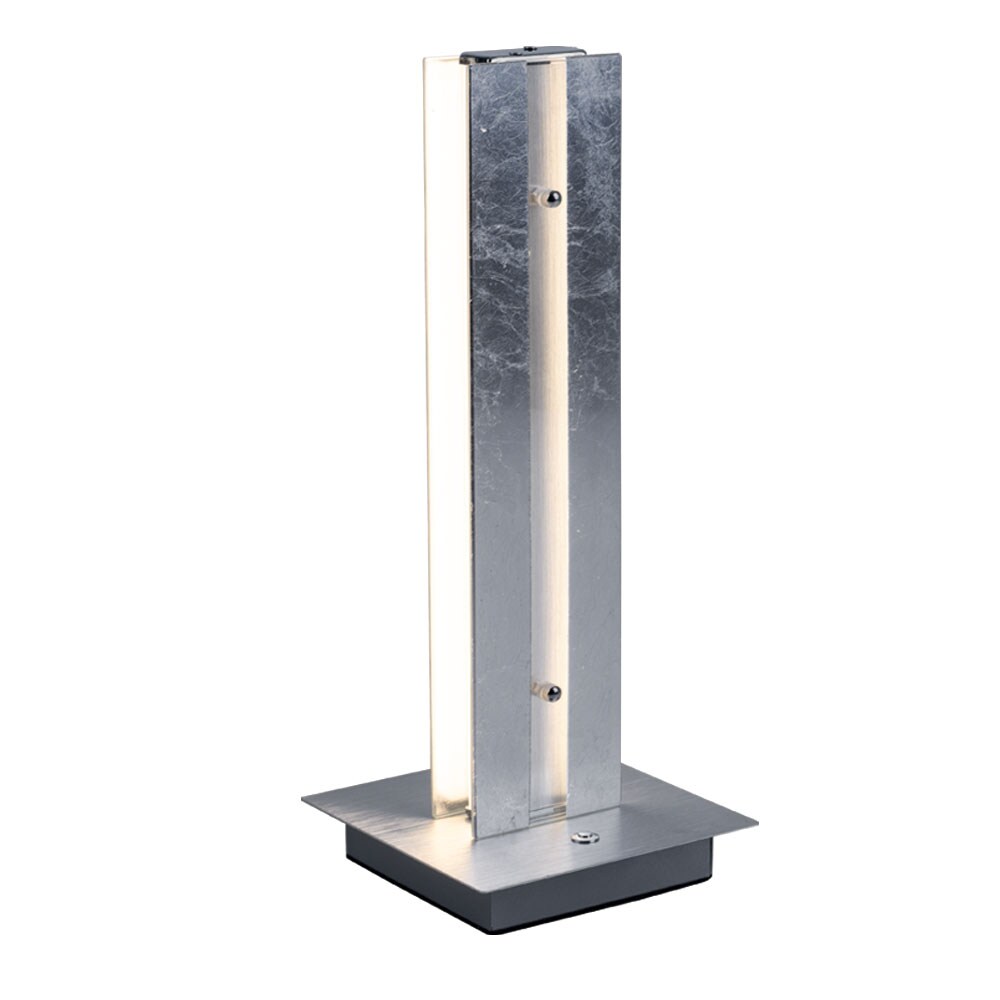 LED Tischleuchte, Aluminium, Glas, Touchdimmer, H 37 cm | 04003474332246
