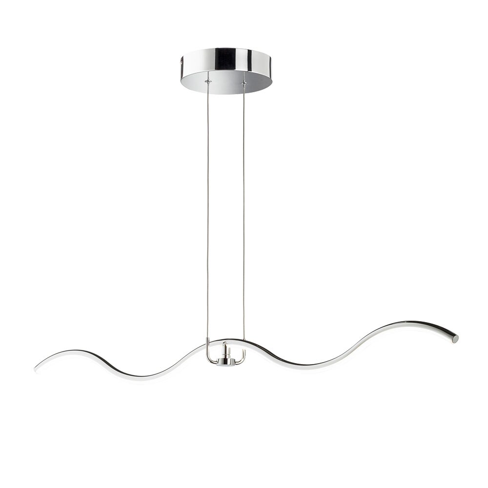 LED H&auml;ngeleuchte, Designlampe, Metall, chrom, magnetisch - Bild 1