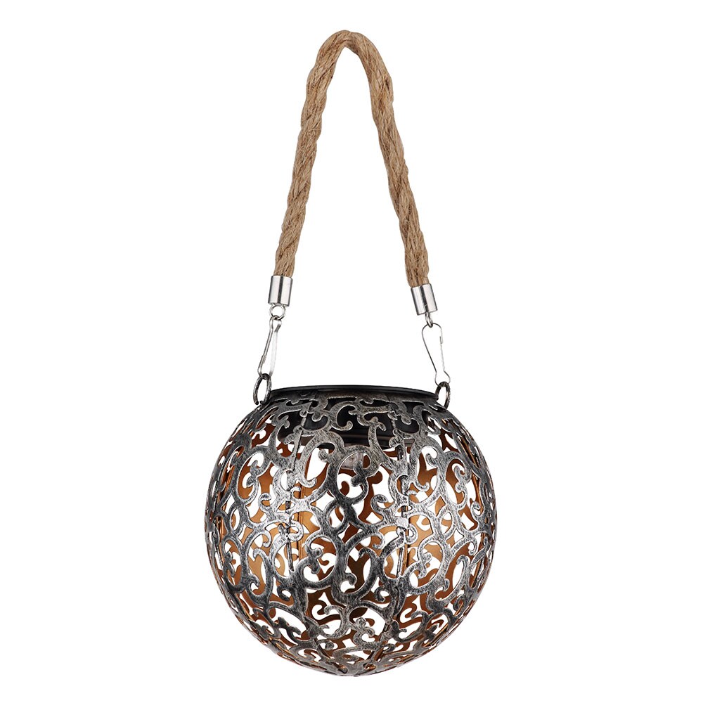 LED Solarleuchte, Metall, Kupfer, Hängeleuchte, H 26 cm | 09007371466979