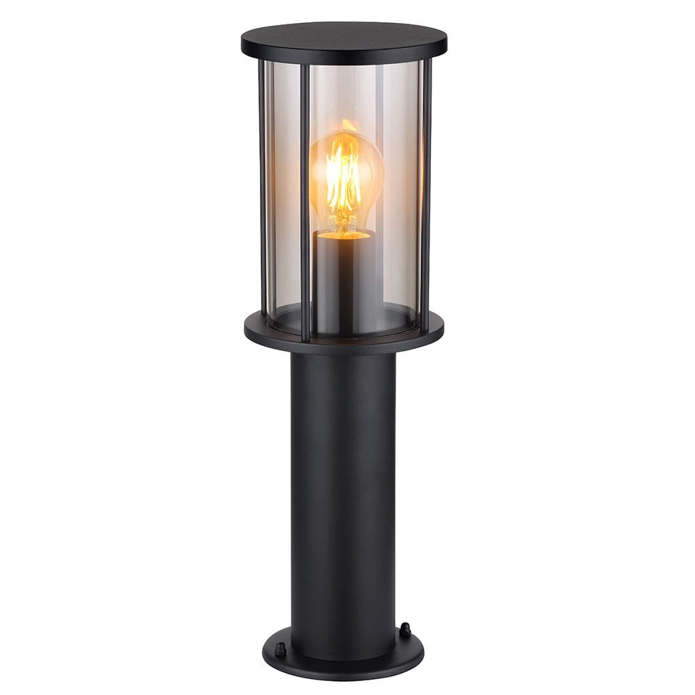 Stehleuchte Gartenlampe, Edelstahl, schwarz, IP54, H 45 cm - Bild 1