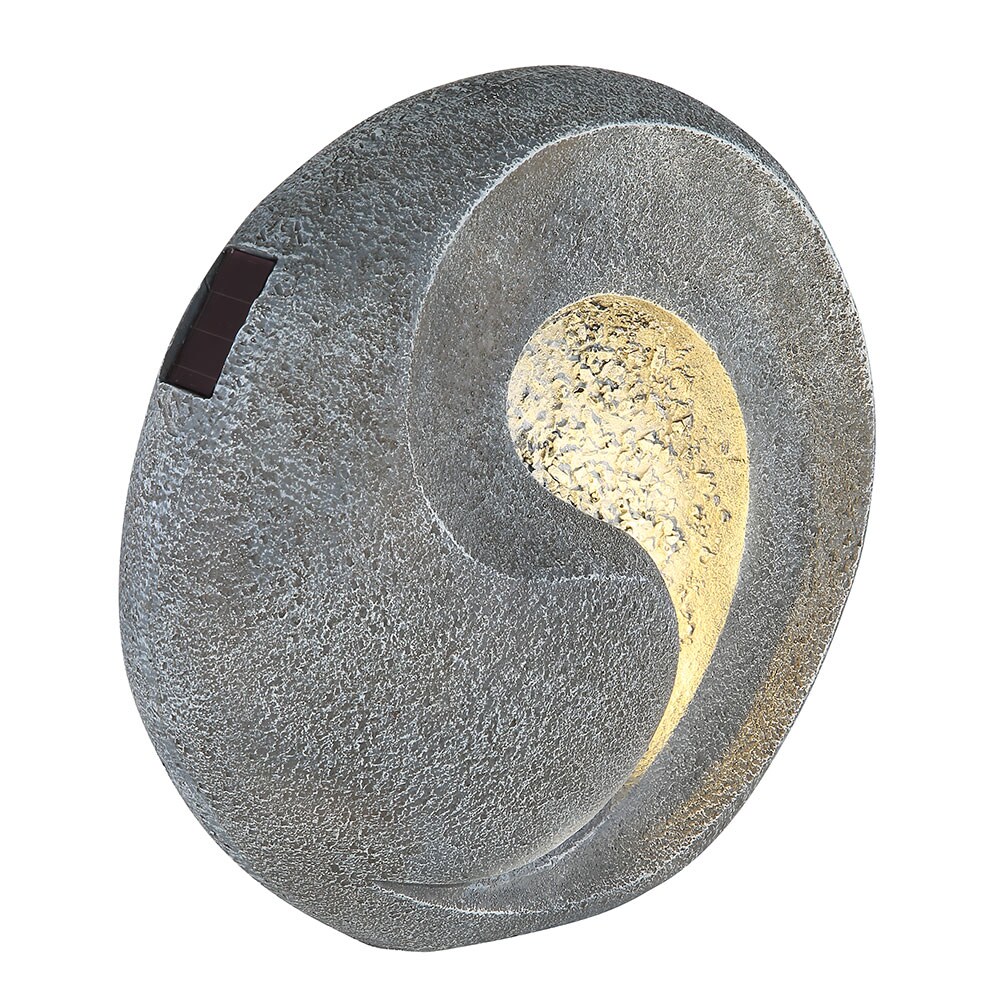 LED Solarleuchte, Skulptur, grau, H 29 cm | 09007371464616