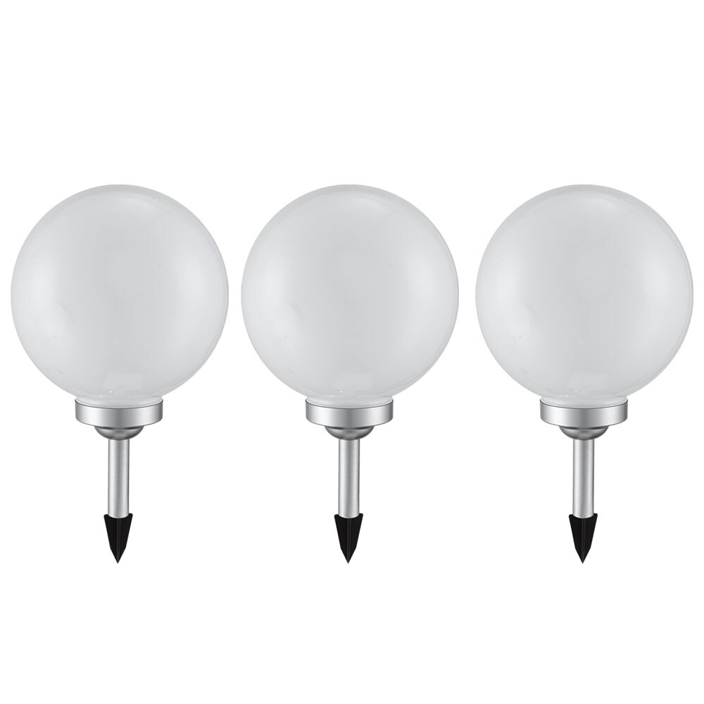 3er Set Steckleuchte, 4x LED, Kugel wei&szlig;, DMxH 20  x62 cm - Bild 1