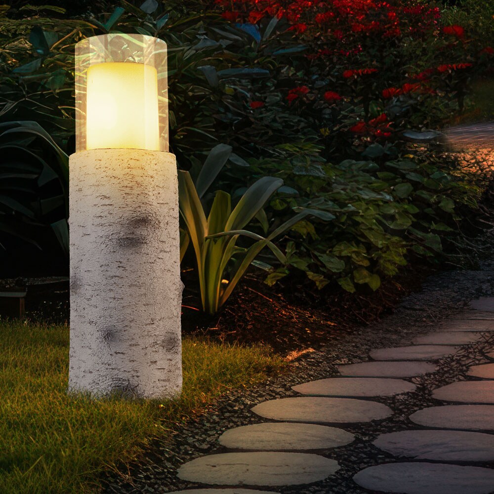 LED Solarlampe, Baumstamm, Glas, Akku, H 43,5 cm | 09007371476725