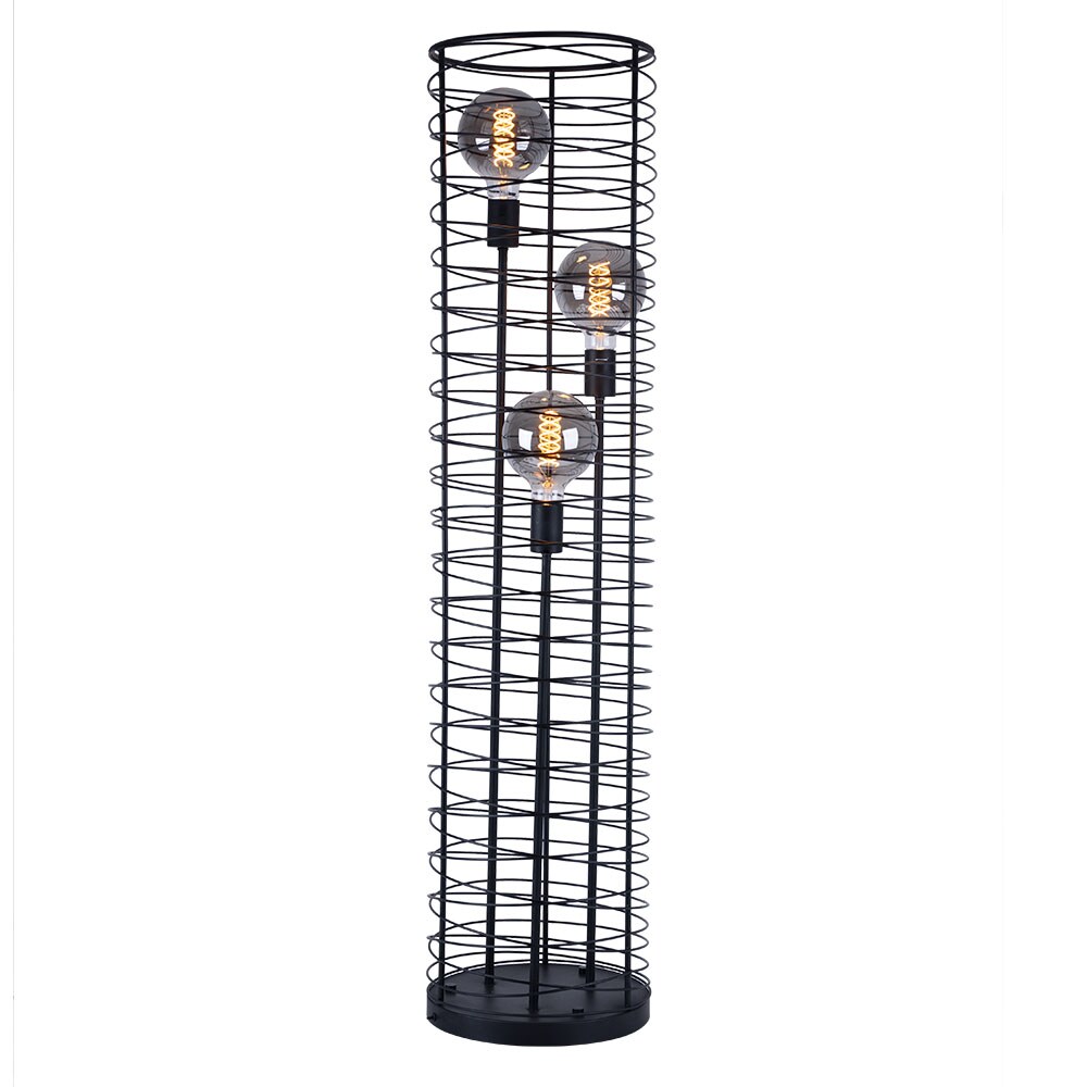 Stehleuchte, Käfig-Design, Drähte gewickelt, H 129 cm | 09007371490158