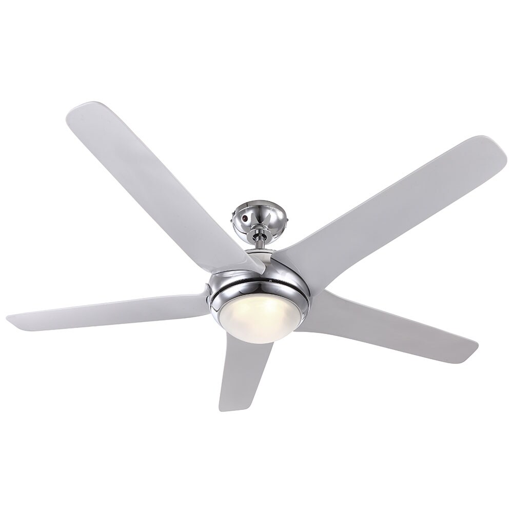 LED Ventilator, Fernbedienung, 3 Stufen, Glas opal, 137cm - Bild 1