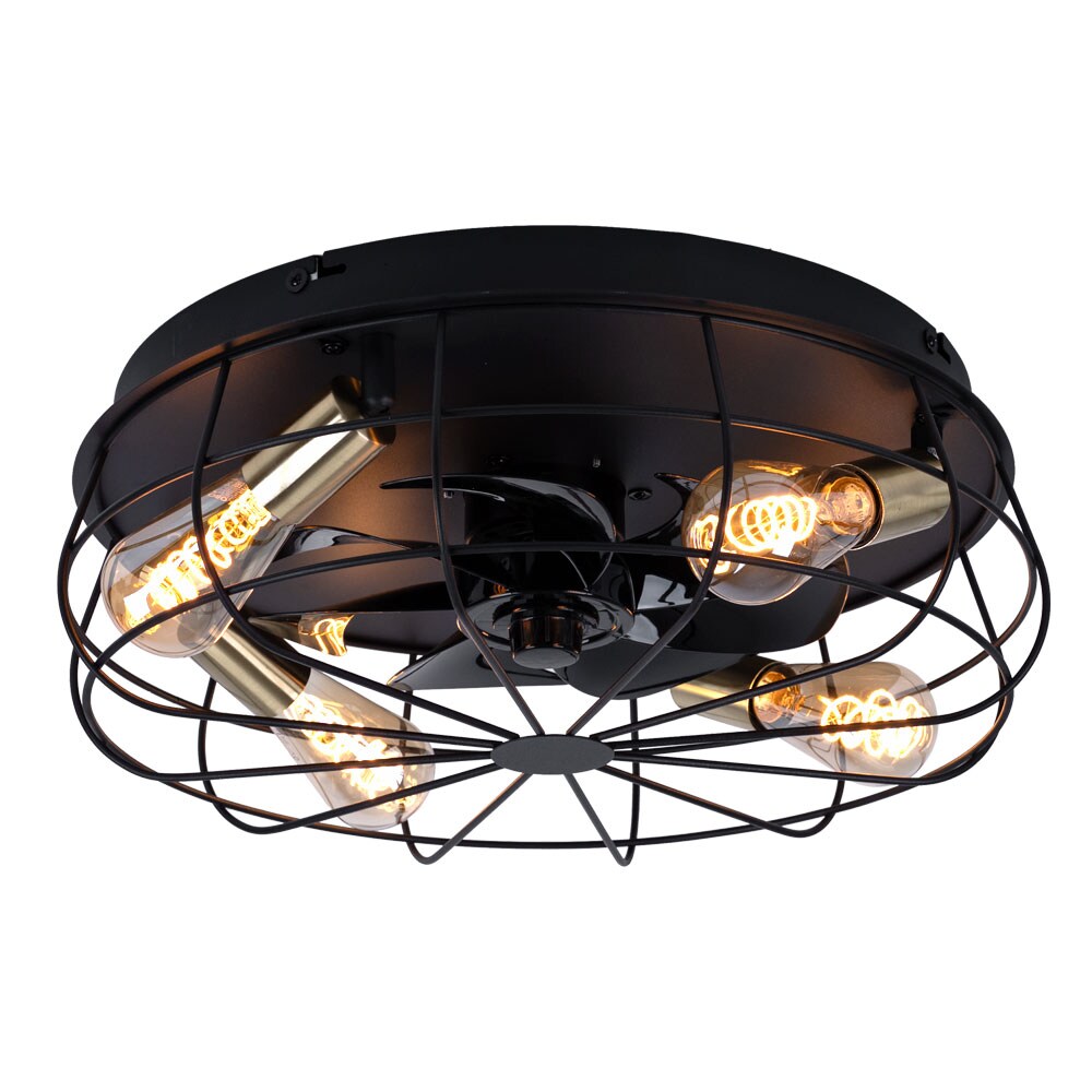 Deckenventilator, Metall, Timer, Fernbedienung, D 48,5 cm - Bild 1