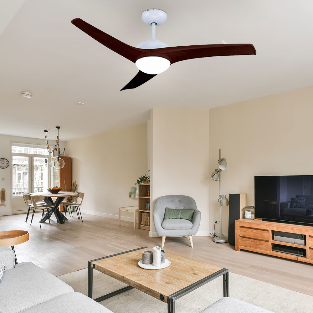 LED Deckenventilator, Fernbedienung, CCT, 132 cm - Bild 1