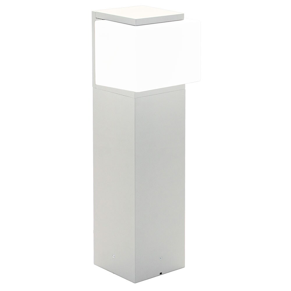 Außen-Stehleuchte, Alu, Glas weiß, H 40 cm | 04048194082637