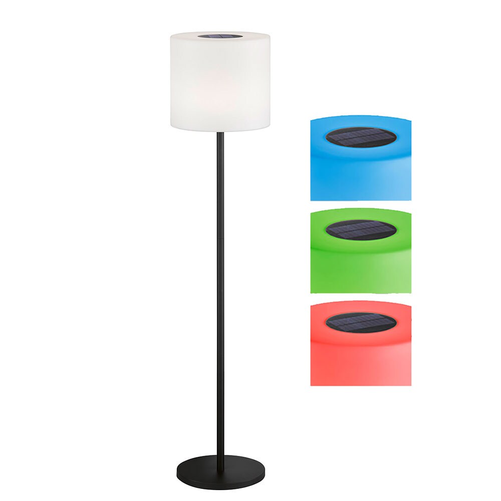 RGB LED Solar Stehlampe, dimmbar, Fernbedienung, H 150 cm | 04052231400469