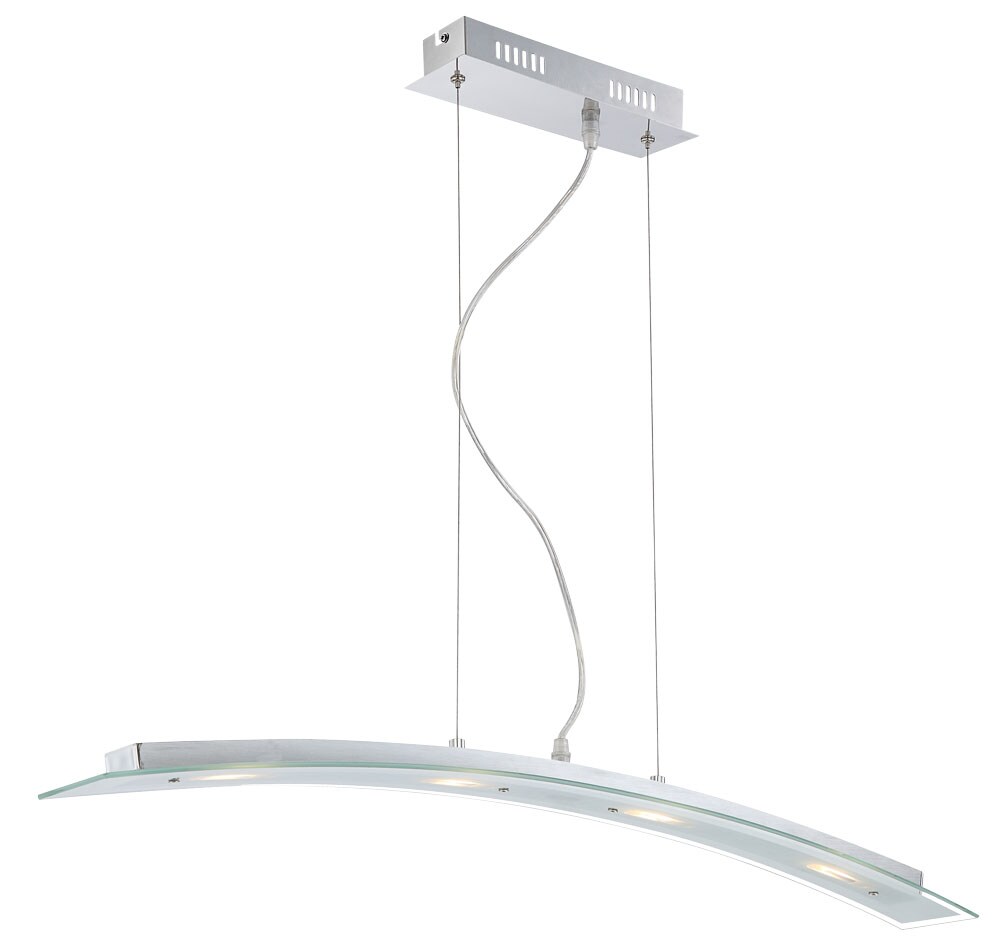 20W LED H&auml;ngeleuchte, Glasplatte gebogen, satiniert - Bild 1