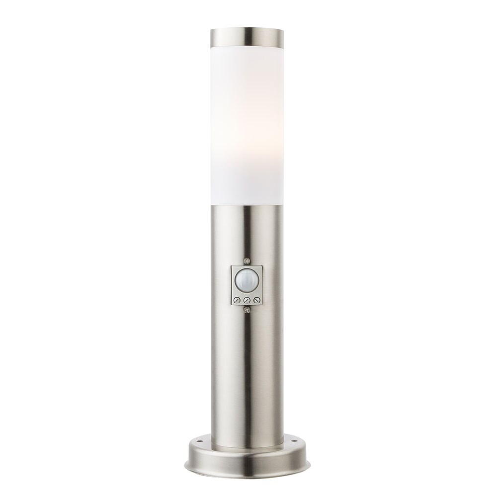 LED Stehleuchte, Bewegungsmelder, Edelstahl, H 45 cm - Bild 1