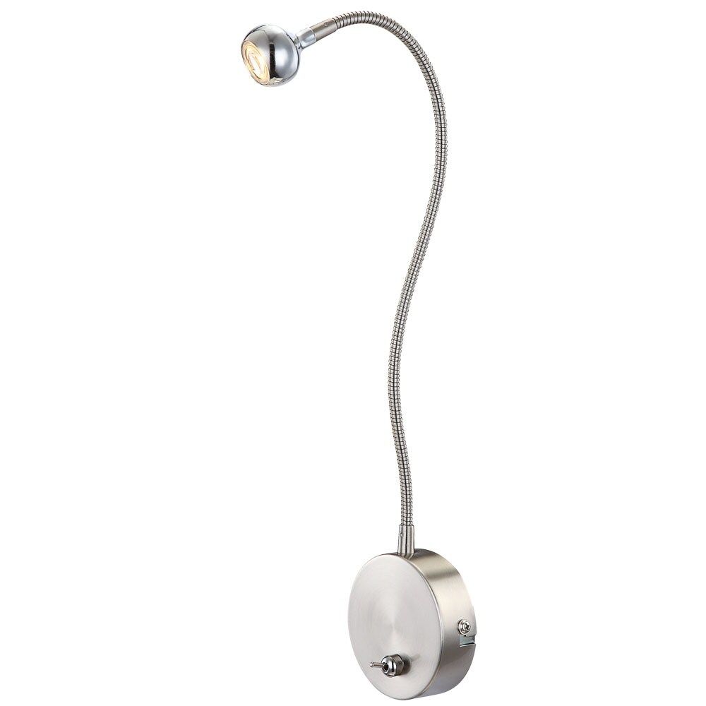 LED Wandlampe in nickel matt, satiniert Globo SERPENT 24109W | 09007371290420