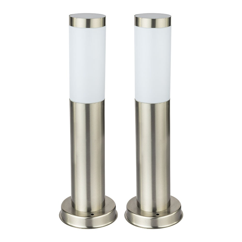 2er Set RGB LED Sockellampe, dimmbar, Fernbedienung H 45 cm - Bild 1