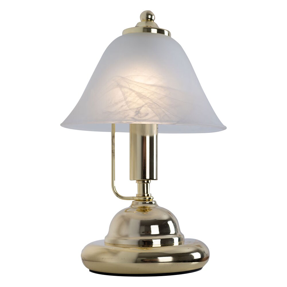 Messing LED Tischlampe, Touchschalter, H&ouml;he 27 cm ANTIQUE - Bild 1